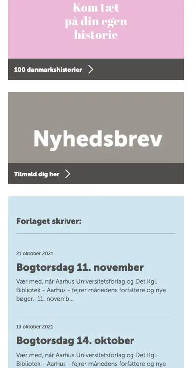 Nyhedsvisning interface mobil