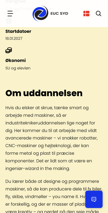 Mobile view of detailed educational description