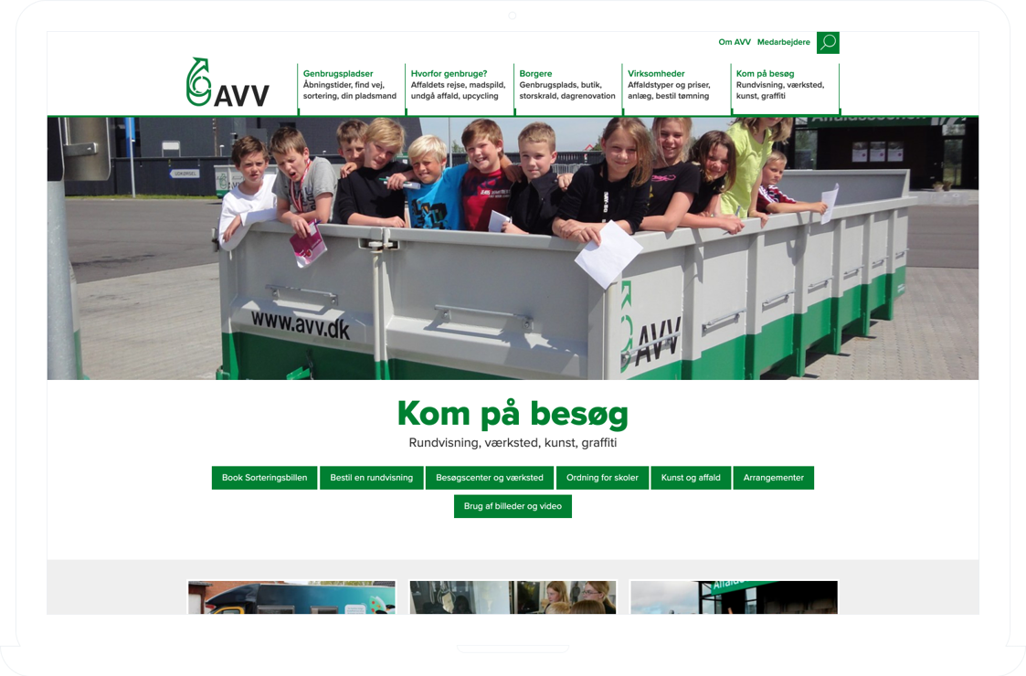 AVV website – Come visit