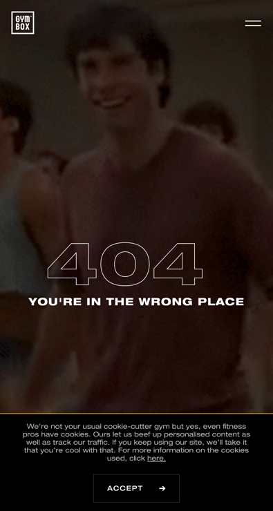 Example of an alternative 404 page