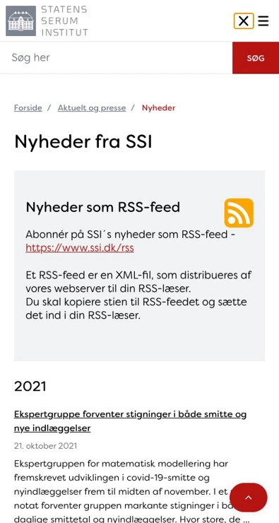 News from SSI's website 