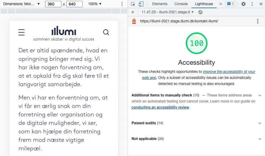 Accessibility Score